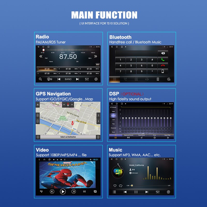 9" Android 10.0 Multimedia Player for Toyota Land Cruiser Prado 150 2009-2013