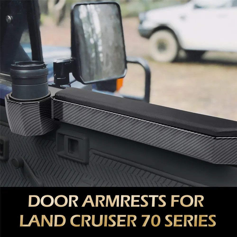 Stick on Arm rest cup holders Toyota Land Cruiser 70
