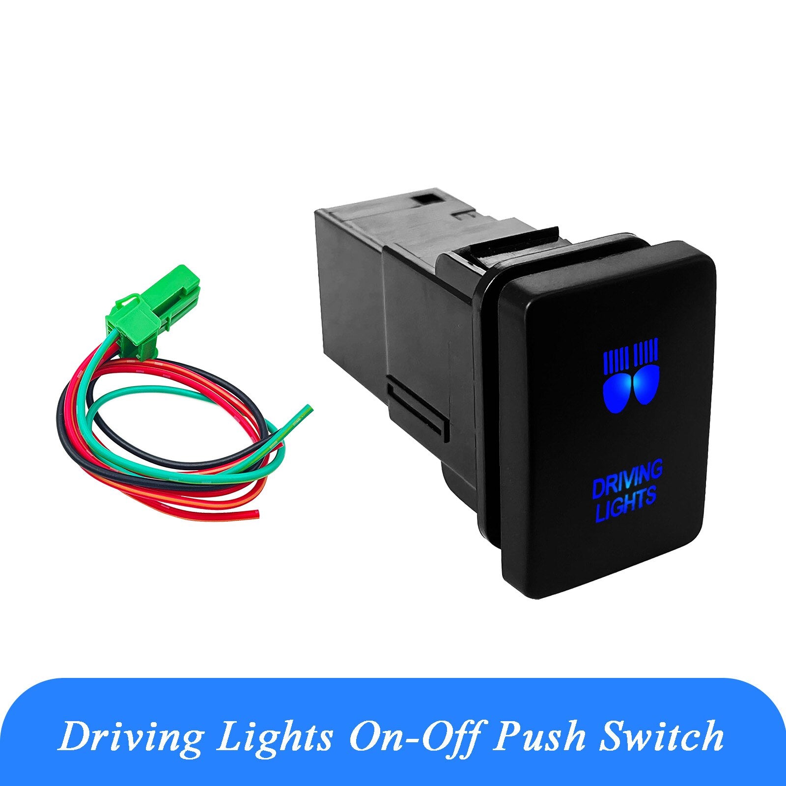 Blue LED Switches For Toyota 2015 Hilux Prado 150 200 ON OFF Button Sw blue-led-switches-for-toyota-2015-hilux-prado-150-200-on-off-button-sw