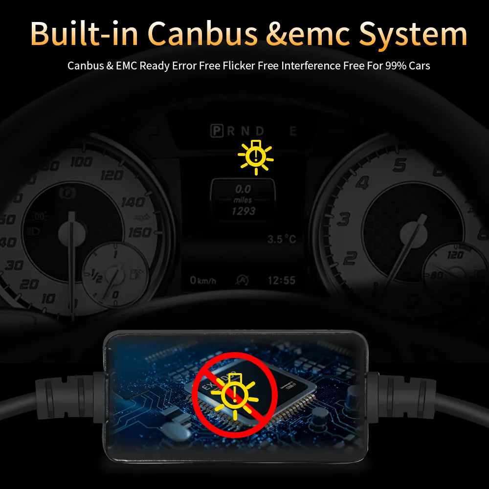 1 Pair of Canbus LED Headlight H4 LED H7 LED H8 H9 H11 H1 9005 HB3 9006 HB4 880 881 H13 9007 H16 5202